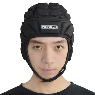 【AVA & Ready Stock】 Soft Padded Headgear Soft Shell Rugby Flag Football Helmet Fall Protection