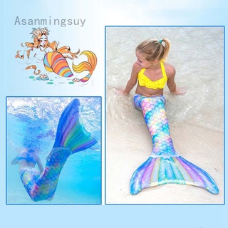 Asanmingsuy 7 Colors Women Kids Girls Mermaid Tail Swimwear Colorful Bikini Swim Fun