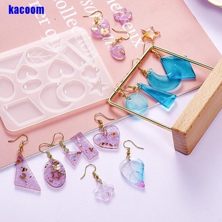 KA Handmade Silicone Earring Mold Necklace Earring Pendant Resin Molds Drop Dangle