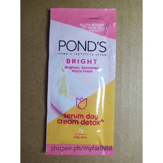 Pond's Bright Serum Day Cream Detox^ 7g Sachet
