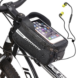 （Spot Goods）LYKRY Waterproof Mountain Bike Bag Top Tube Bag Cycling Touch Screen Frame Bag Bicycle W