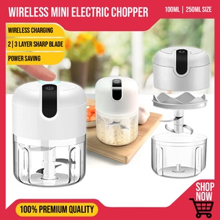 Wireless Food Processor Rechargeable Mini Electric Chopper Automatic Meat Grinder Blender