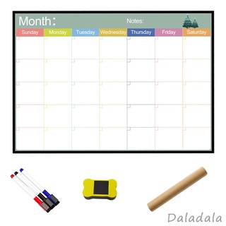 Soft Magnetic Dry Erase Whiteboard Sticker Calendar Memo Reminder for Fridge