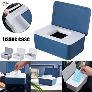 Mask Storage Box Multifunctional Dustproof Tissue Storage Box Case Wet Wipes Dispenser Holder with Lid for Face Cover (1)