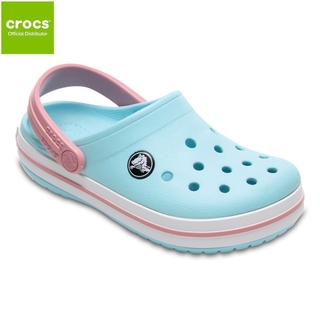 Original Crocs Kids Girls Crocband Clog - Ice Blue/White