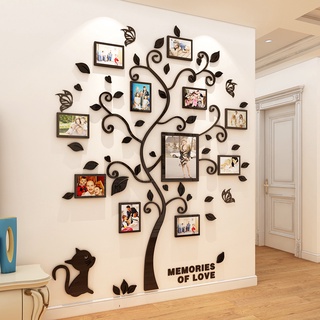 Camera3D Acrylic Sticker Tree Mirror Wall Decals DIY Photo Frame Family Photo for Living Room Art