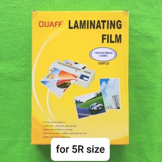 100sheets 5R Quaff Laminating Film 125micron 136x188mm