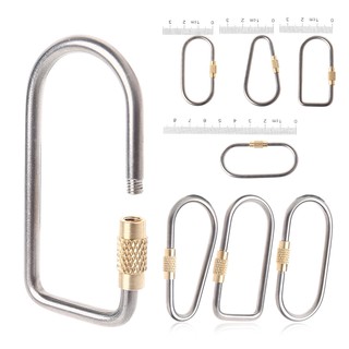 BST✿Camping Link Carabiner Keychain Hanging Lock Buckle Hook Key Ring