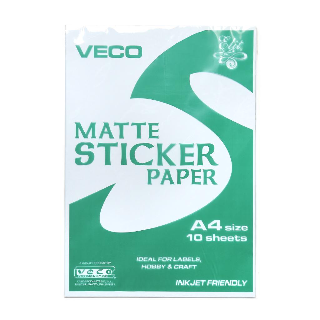 Elit Matte Sticker Paper 10 sheets