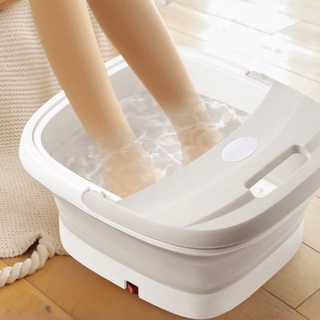 Foot bathFoldable Electric Foot Bath Tub Water Spa & Massage Foot Basin Soaking Foot Toe Foot Tub Fa