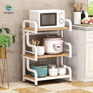 【In stock】Kitchen Storage Rack Floor Multi-Layer Rack of Microwave Oven Oven Rack Household Kitchen