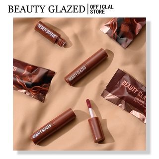 BEAUTY GLAZED Long-lasting Waterproof Lipcream Chocolate Lip Gloss Makeup Lip tint Cosmetics