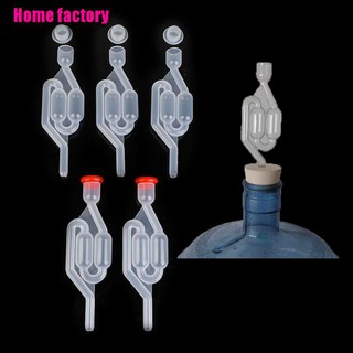 【HF】☆5pcWater Seal Exhaust One way Home Brew Wine Fermentation Airlock Sealed Plastic (1)