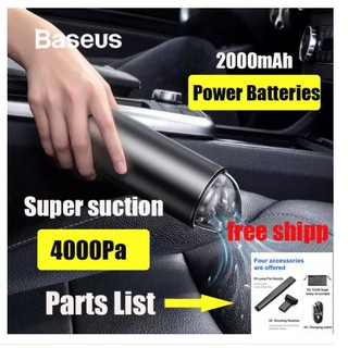 Baseus Car Mini Vacuum Cleaner Wireless Handheld 4000Pa Auto Car Interior Cleaner CarVacuum Cleaner