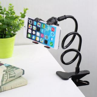 Universal Lazy Mobile Phone Gooseneck Stand Holder Stents Flexible Bed Desk Table Clip Phone Bracket