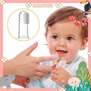 1pc Infant Baby Finger Toothbrush Teeth Clear Soft Silicone Tooth Brush Rubber