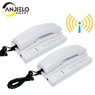 New Wireless 2.4GHz 433MHz Recharged Audio Intercom System Secure Interphone Handsets Expandable for Warehouse Office home phone
