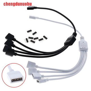 [chengdunuobu]4 Pin RGB Led Connector Cable 1 to 3 RGB 4 Pin LED Extension Split