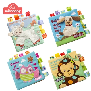 iBABY Baby Soft Cartoon Animal Cloth Book Cognitive Development Quiet Books Unfolding Activity Book (2)