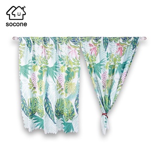 Socone New Floral Short Curtain Home Decor 7022
