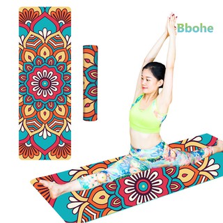 BBO Printed Suede TPE Anti-slip Fitness Yoga Mat Yoga