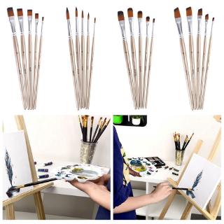 5pcs Paint Brush Set Nylon Hair Professional Artist Watercolor Acrylic Painting