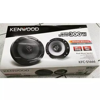 KENWOOD KFC-S1666 6.5" 2-WAY 300W CAR COAXIAL SPEAKER (Black)
