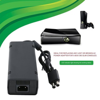 [COD]Mini Sealed AC Brick Adapter Power Supply for Xbox 360 Slim With Charger Cable