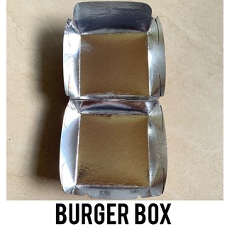 Burger Box Silver (1 PACK = 50pcs) Php2.6/pc