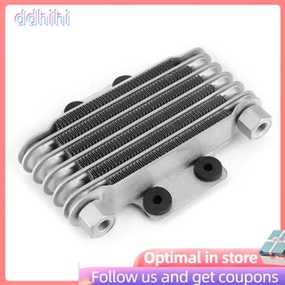 Ddhihi 6 Row Motorcycle Engine Oil Cooler Cooling Radiator Replacement 125-250CC