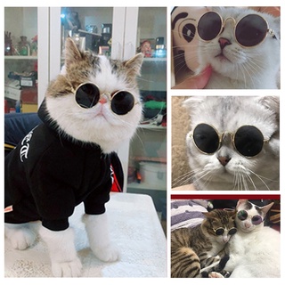 Pet Glasses Dog Teddy Online Celebrity Funny Decoration Fashion Sunglasses Cat Photographic Prop Circle Small Glasses