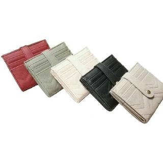 Korean New Style Short Faux Leather Checkered Wallet (2)