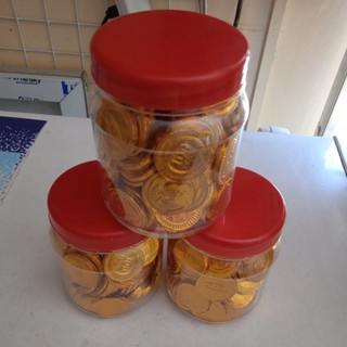 H &Y Gold Coin Chocolate in 100pieces per jar