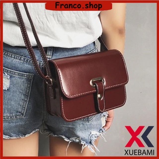 FRNC Ladies Pure Leather Shinny Vintage Sling Bag