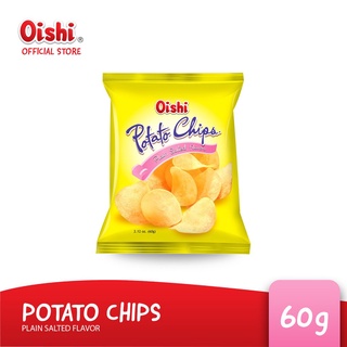 Oishi Natural Potato Chips Plain Salted 60g