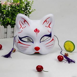 【Ready Stock】♣✚chasingstar- Japanese Hand-Painted Half Kitsune Halloween Cosplay Party Ball Mask Fox (4)