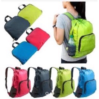 WJF 2 way foldable water proof bag pack back pack