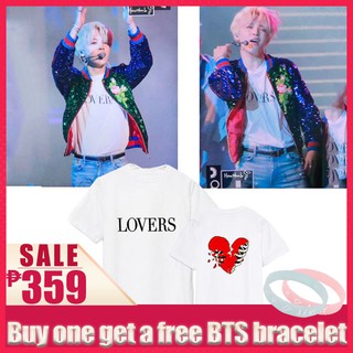 【Buy one get one】KPOP BTS JIMIN T-shirt Bangtan Boys Concert Lovers Letter (1)