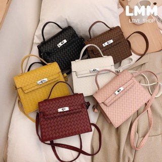 0063 korean style high fashion woven pu leather women bags handbag woman hand bag tote sling