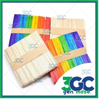 Popsicle Sticks Plain and Colored