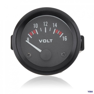 ™2\ 52MM LED 8-16V Voltmeter Universal Car Motorcycle Voltage Gauge Panel Meter