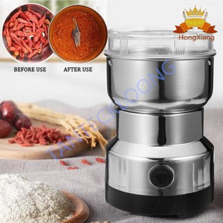 Original 220V Electric Coffee Grinder Stainless Steel Coffee Bean Grinding Machine Home Kitchen Spic (4)