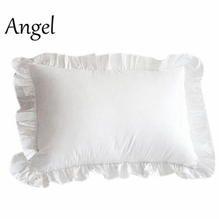 100% Cotton Ruffle Pillowcase Ruffled Pillow Cover White Pillow Case