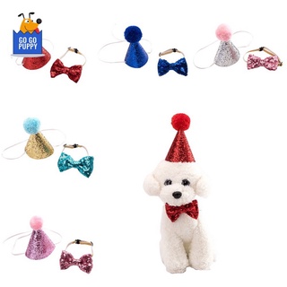 ☌Pet Hat Bow Suit Party Decoration for Dog