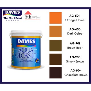 DAVIES Aqua Gloss It 1 Liter (Shades of Orange and Brown)