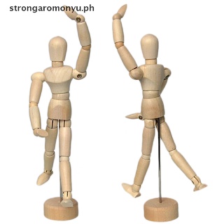 【strongaromonyu】 5.5" Drawing Model Wooden Human Male Manikin Blockhead Jointed Mannequin Puppet [PH] (3)