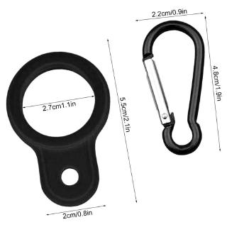 RUN* 6pcs Silicone Water Bottle Carrier Hiking Bottle Holder Clip Hook with Carabiner (2)
