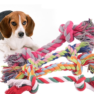1PC Random Color Dogs Cotton Rope Chew Toys Pets Dogs Molar Toy Pets Teeth Cleaning Supplies (1)
