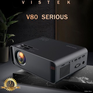 【SPOT】❆❒✉VISTEK 1080P 2500 Lumens Android WiFi Sync Bluetooth Projector 3D Video Movie Portable Home