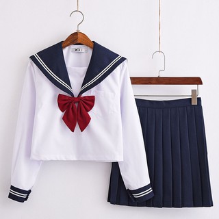 Girls Cosplay Sailor JK Uniforms Lolita Dress Pleated Skirt & Tops Set